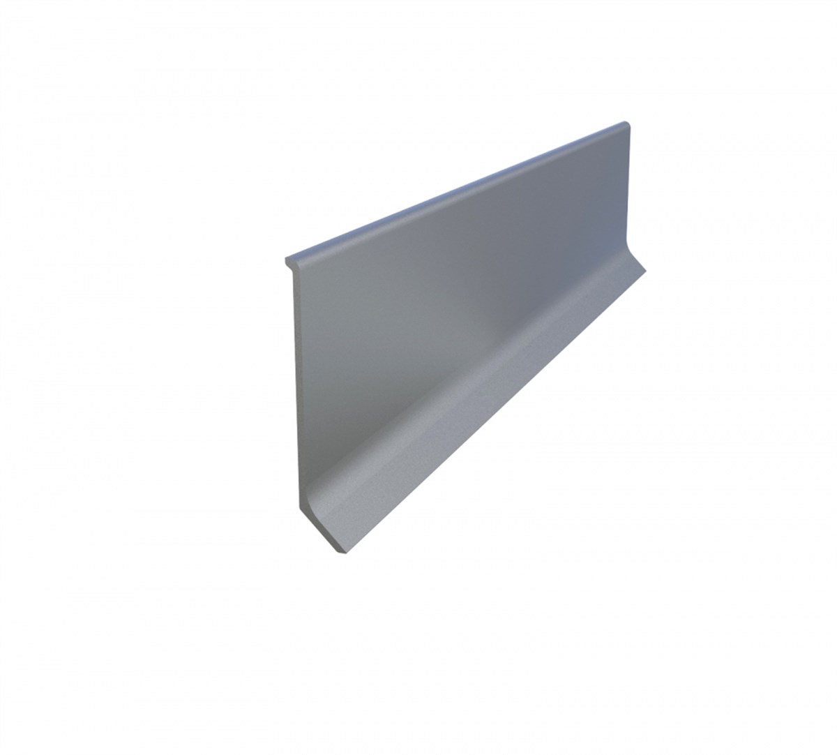 Tesay Alüminyum Düz Süpürgelik 60 Mm Mat Eloksal 300 Cm Spalmdz resmi