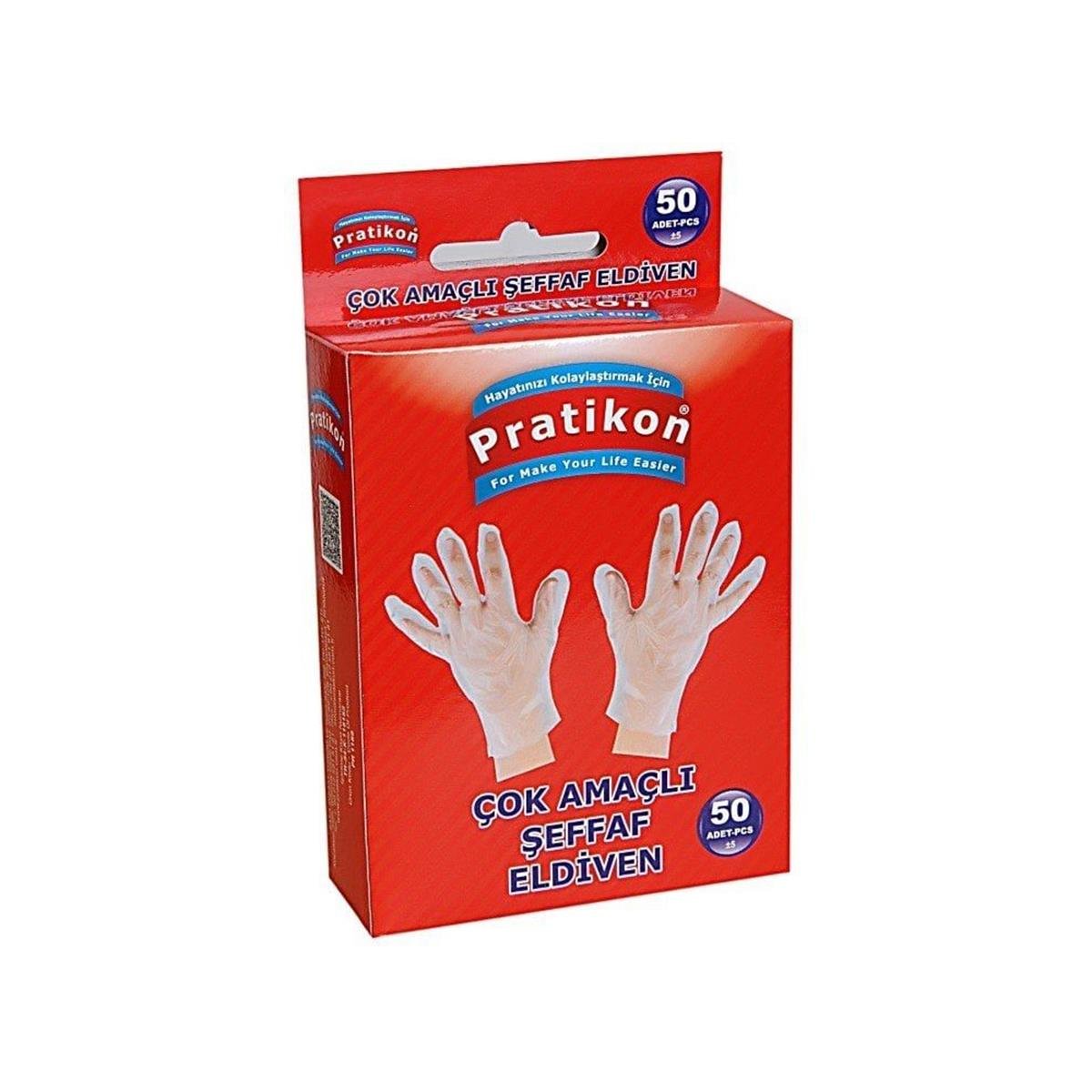 Pratikon Şeffaf Eldiven 50'li Pr1189 resmi