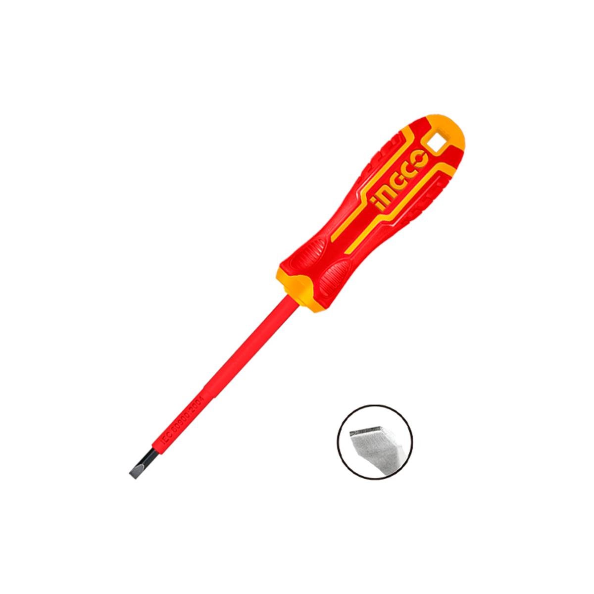 Ingco İzoleli Elektrikçi Düz Tornavida 6,5mmx150mm Ing-hısd816150 resmi