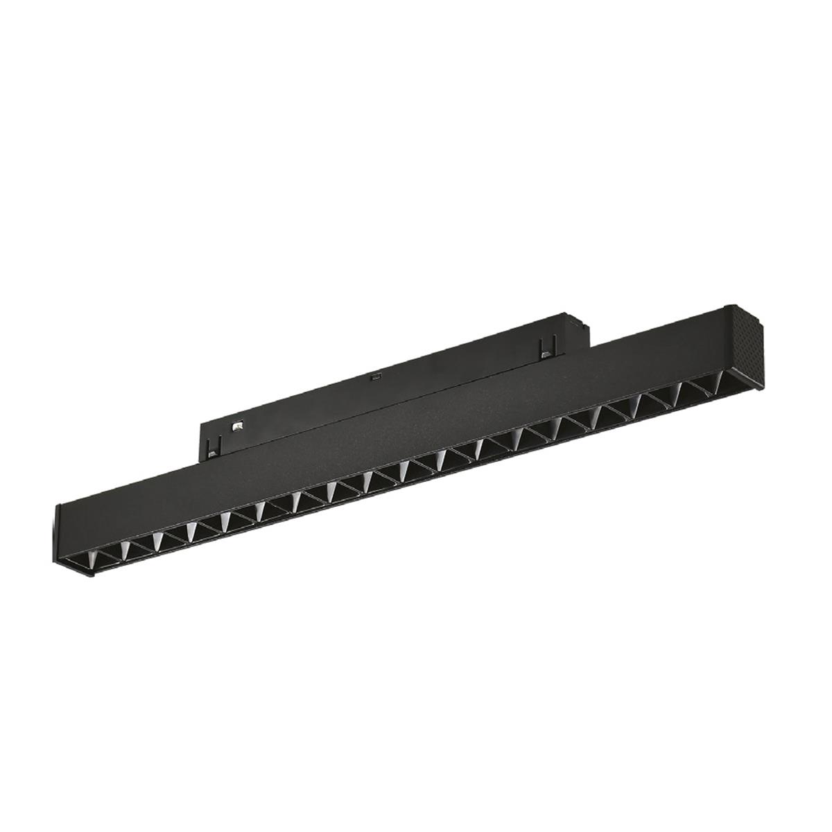 Forlife Siyah Kompakt Lensli Magnet Armatür 18W 4000k Ilık Beyaz FL-6613 resmi