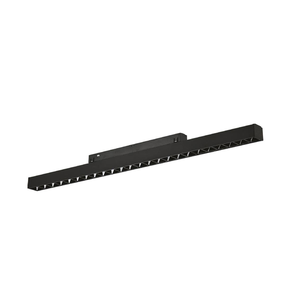 Forlife Siyah Kompakt Lensli Magnet Armatür 24W 3200k Gün Işığı FL-6614 resmi