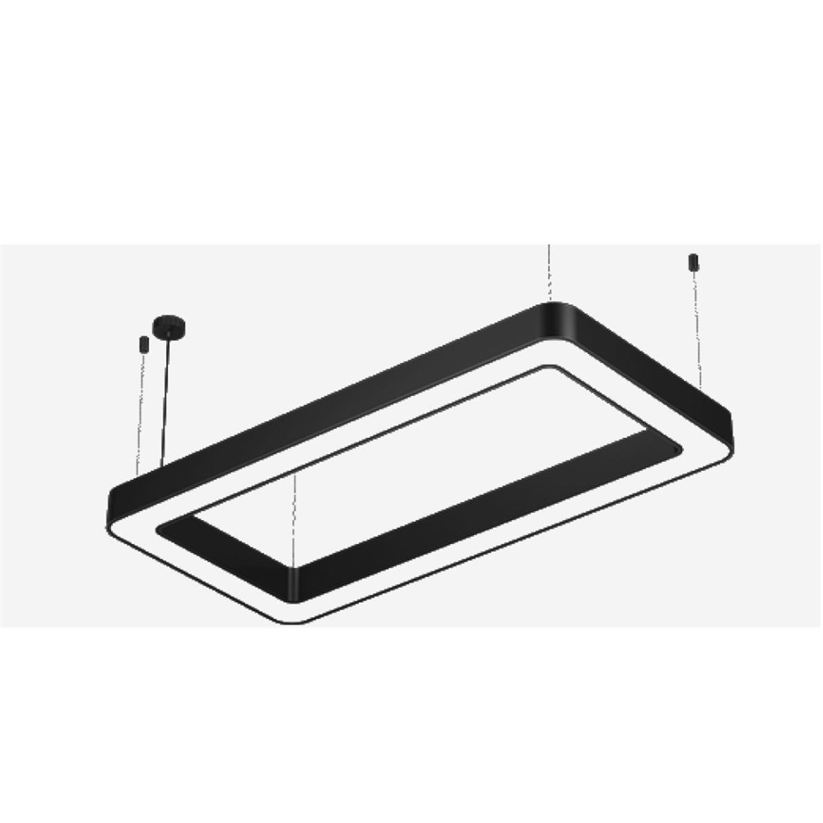 Forlife Radius Linear Armatür 60x180cm 77W 3200k Gün Işığı FL-99055 resmi