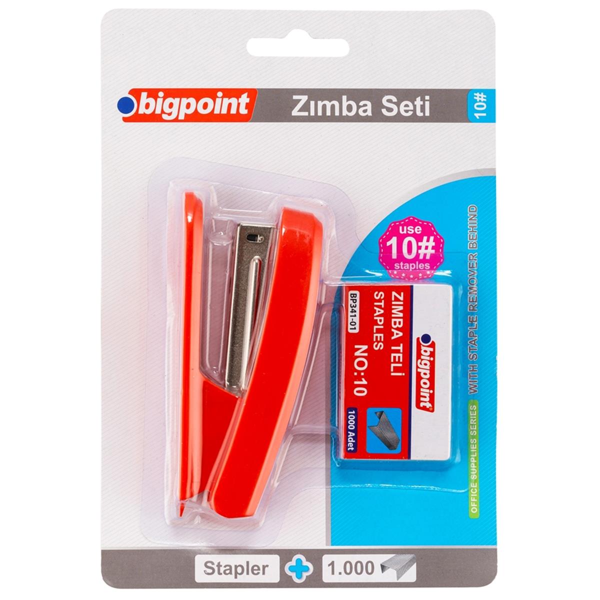 Bigpoint Zımba Makinesi Seti No:10 Kırmızı resmi