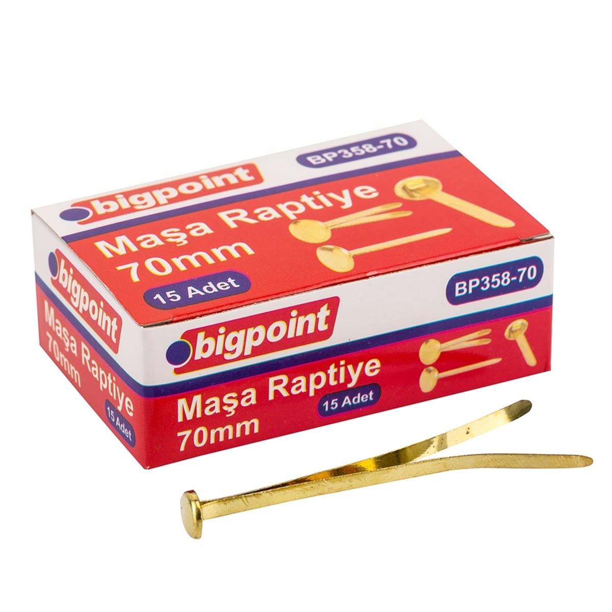 Bigpoint Maşa Raptiye 70 mm 15'li Kutu resmi