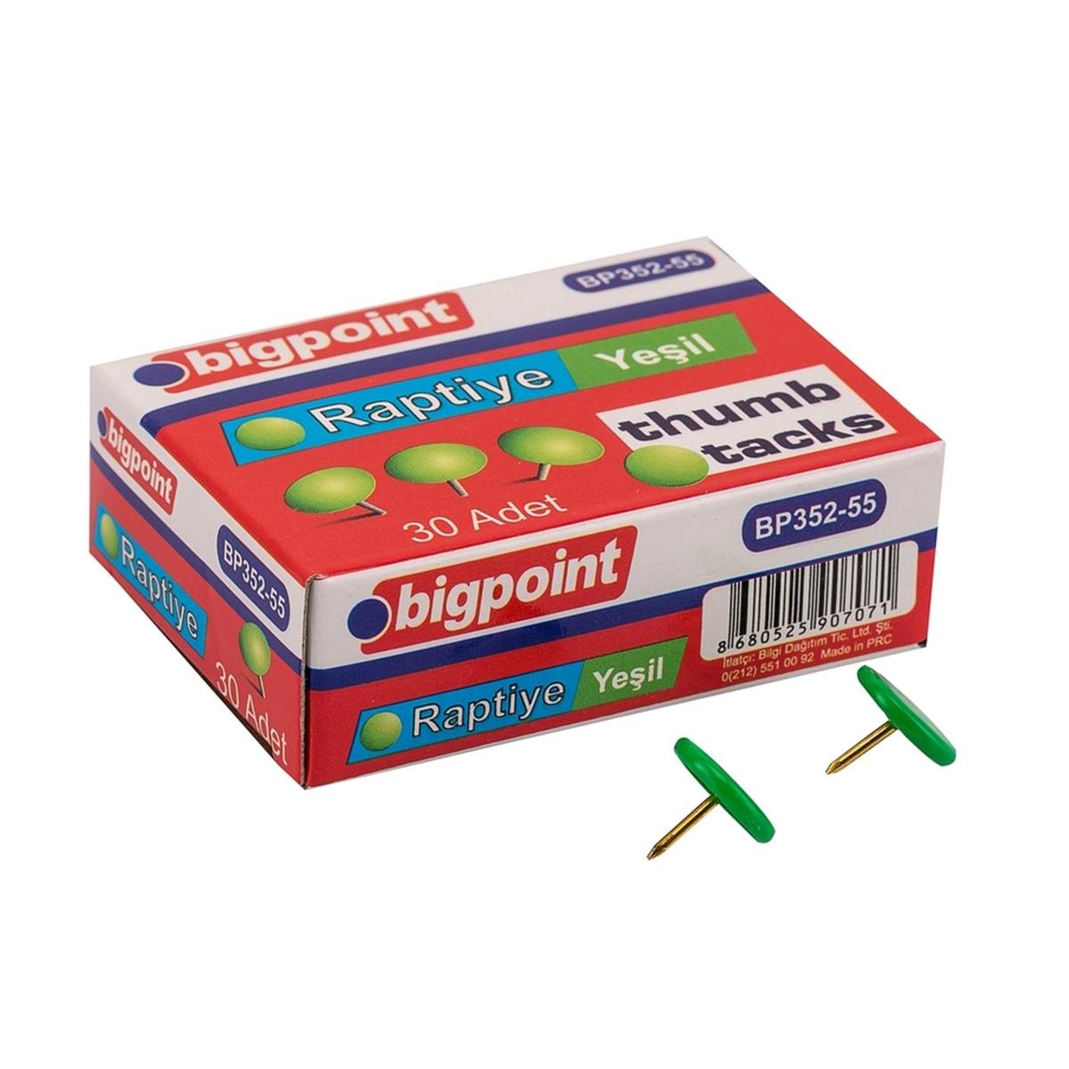 Bigpoint Renkli Raptiye Yeşil 30'lu Kutu resmi