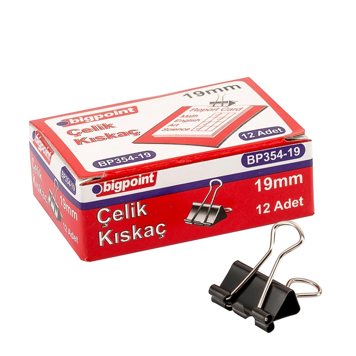 Bigpoint Çelik Kıskaç 19 mm 12'li Kutu resmi