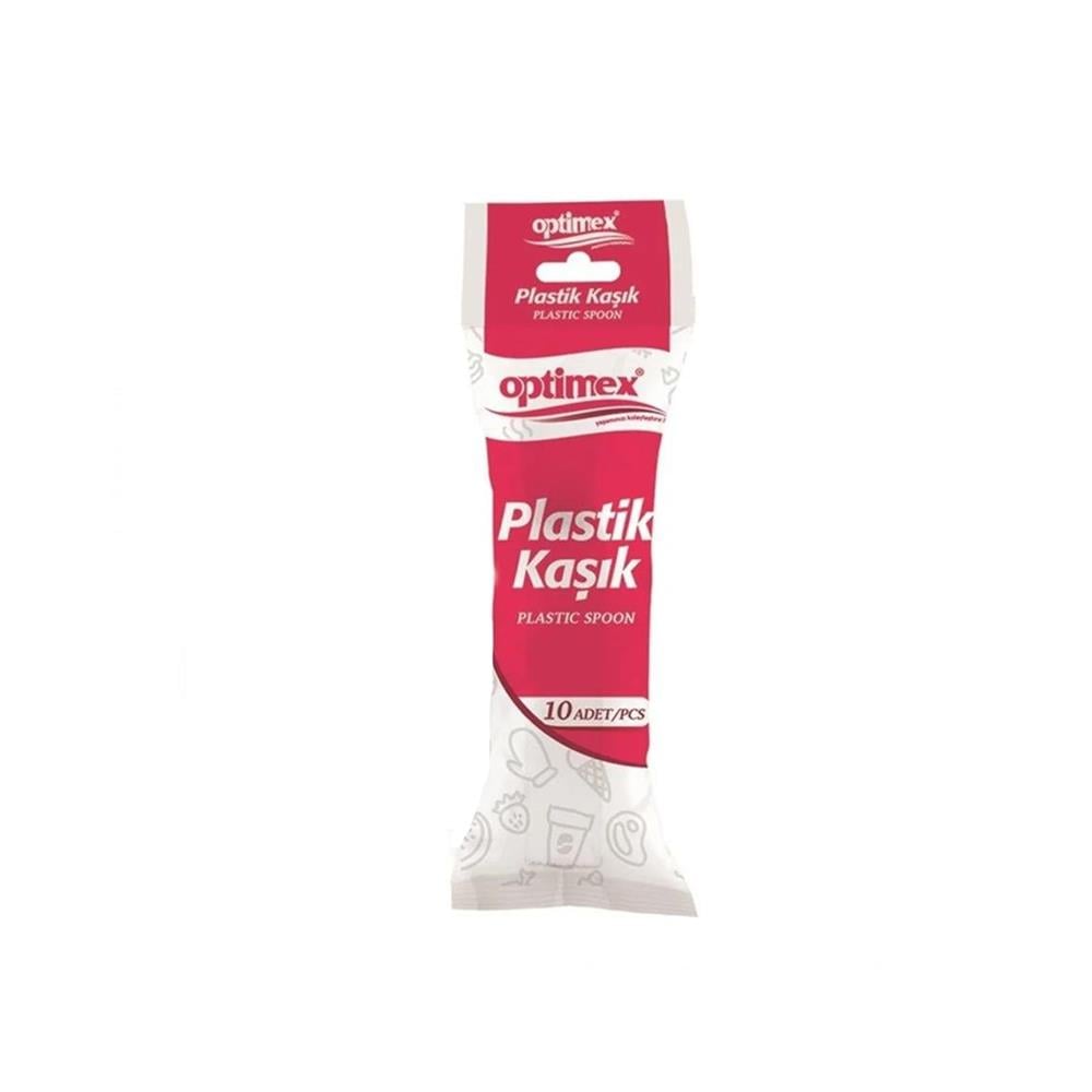Optimex Plastik Kaşık Büyük 10'lu resmi