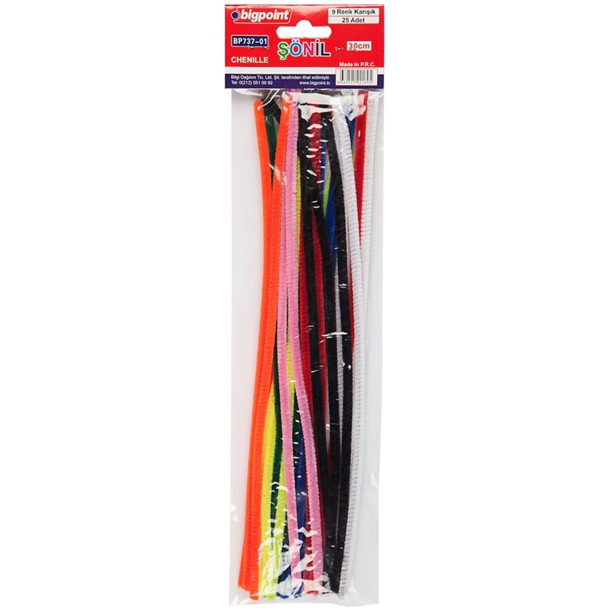 Bigpoint Şönil 30 Cm 9 Renk / 25'li Poşet resmi