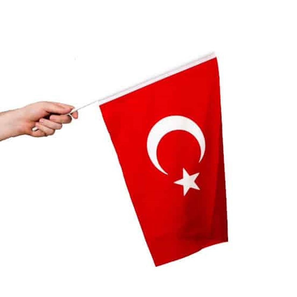 Sopalı Kumaş Türk Bayrağı 20x30cm resmi