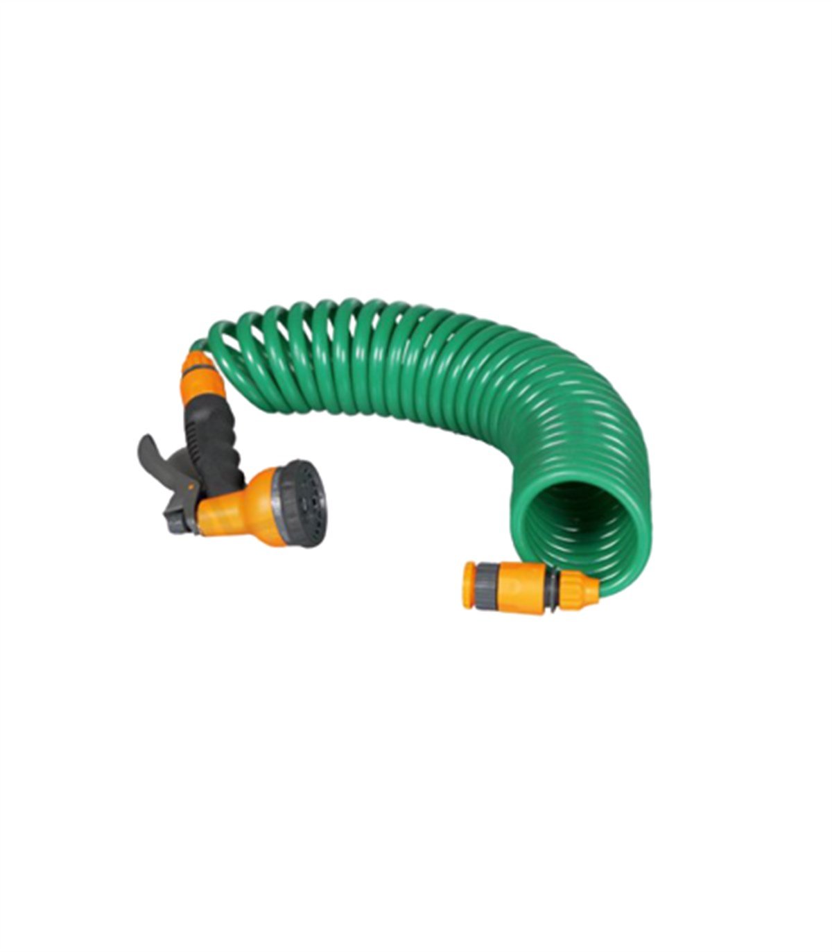 Spring Garden 7 Fonksiyonlu 7.5 Mt Spiral Hortumlu Bahçe Sulama Seti 507951 resmi