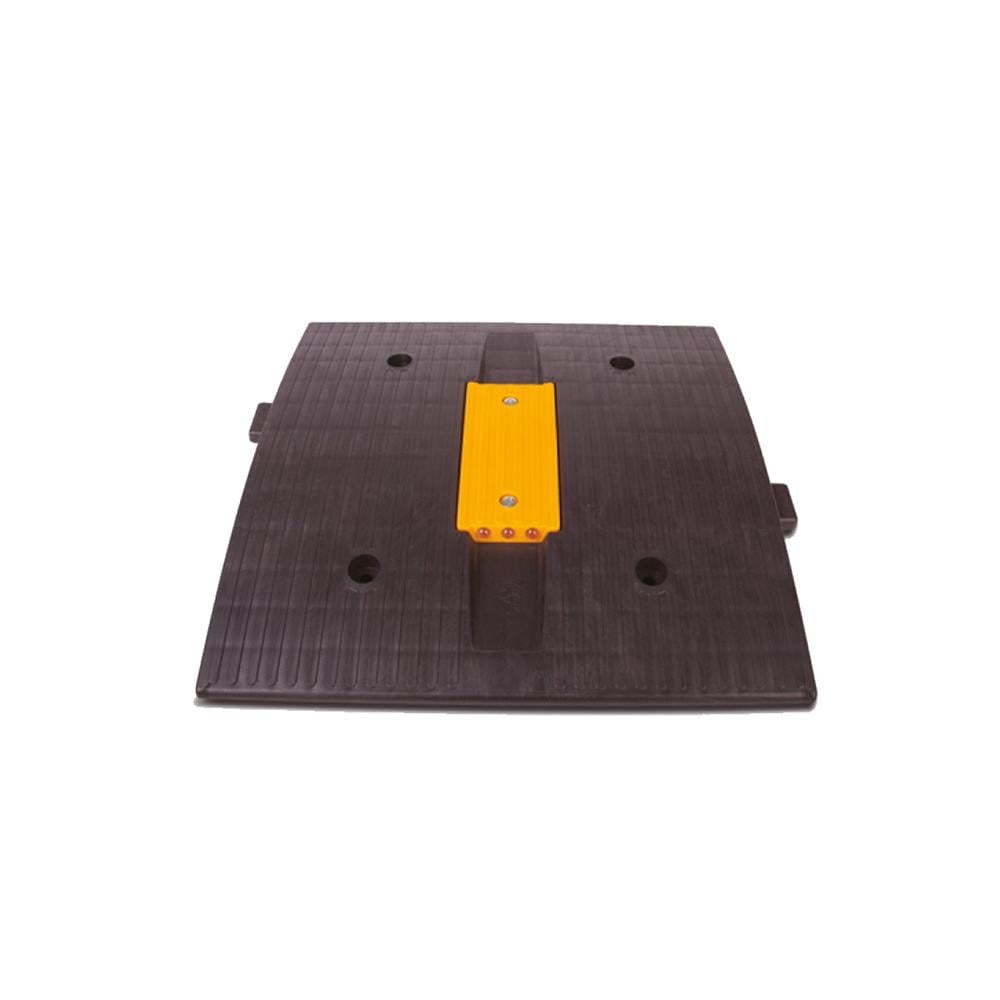 Oval Hız Kesici Yol Kasisi Kedi Gözlü 500x500x45mm Siyah resmi