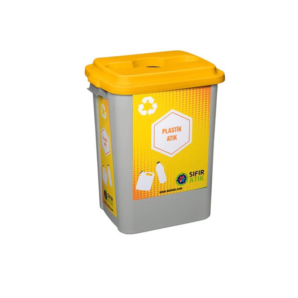 70 Lt Sıfır Atık Kovası Plastik Atık SAK-4002 resmi