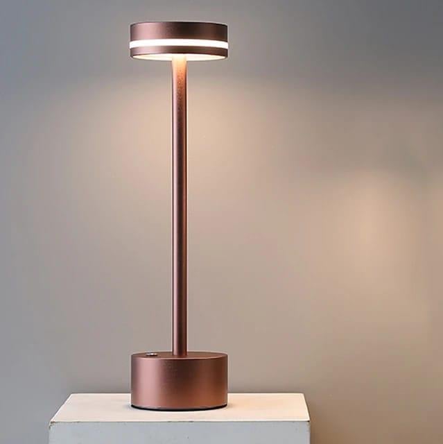 Forlife Göksu Dekoratif Şarjlı Led Masa Lambası Rose Gold FL-8065 resmi