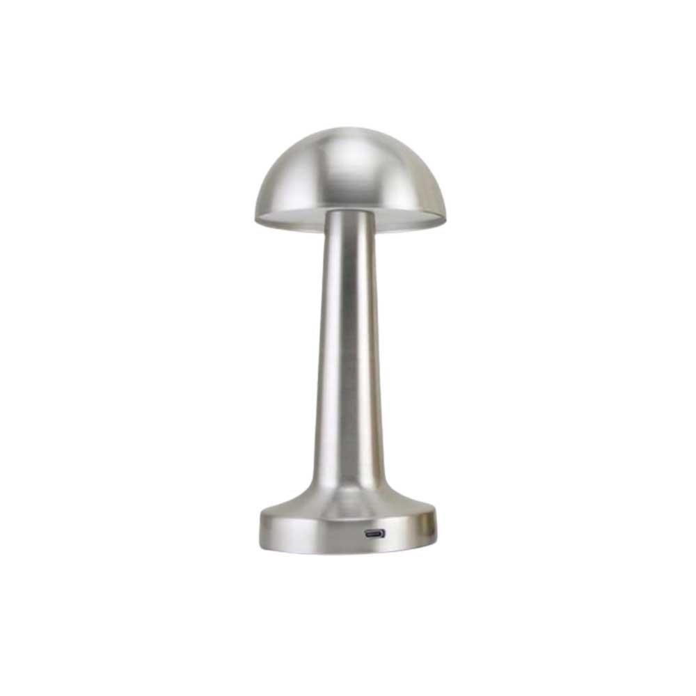 Forlife Dekoratif Şarjlı Led Masa Lambası Gümüş FL-8082 resmi