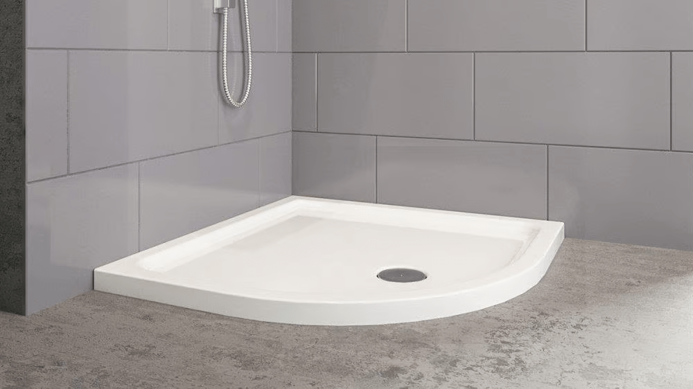 Aquanil Swing Oval Flat Duş Teknesi Beyaz 90x90cm resmi