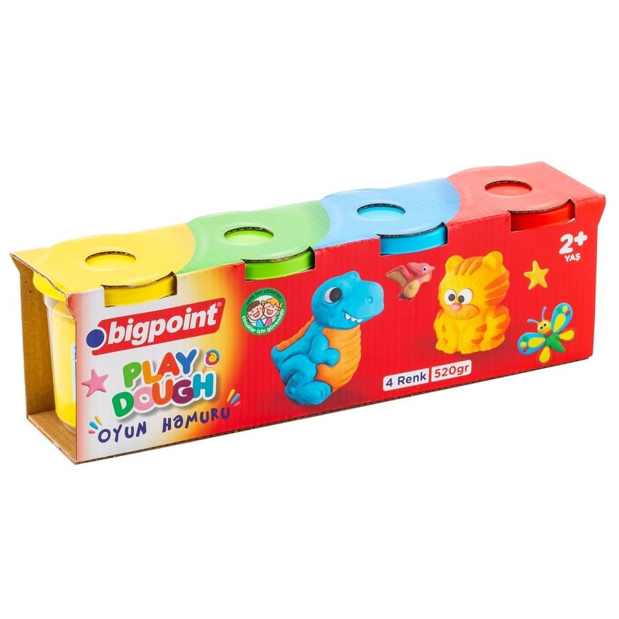Bigpoint Oyun Hamuru 4'lü Set 520 Gram resmi