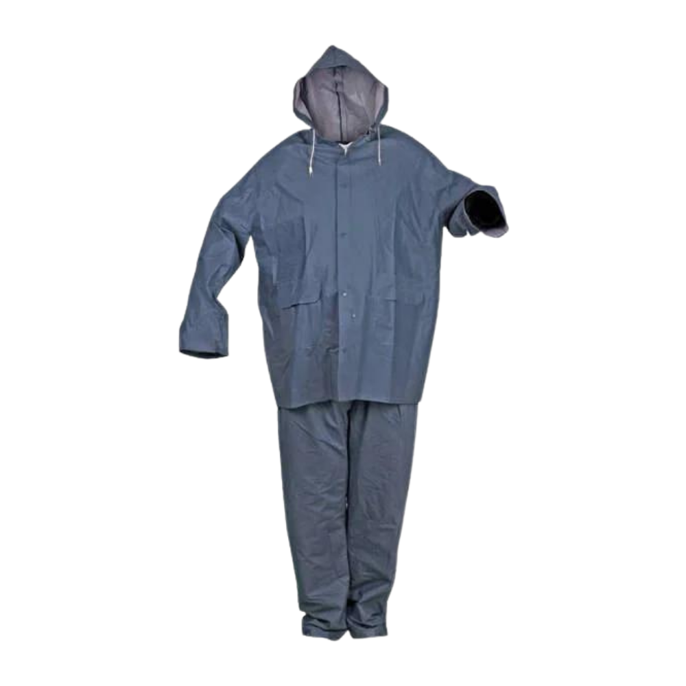 Pvc Astarlı Takım Yağmurluk Lacivert 0.32mm resmi