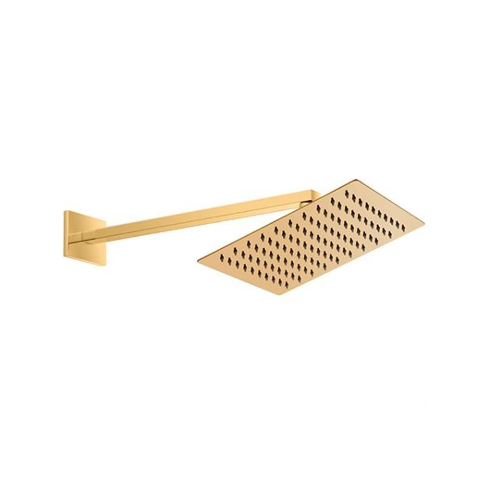 GPD Ankastre Duş Başlığı Duvardan 25x25 Cm Altın Ads29-a resmi
