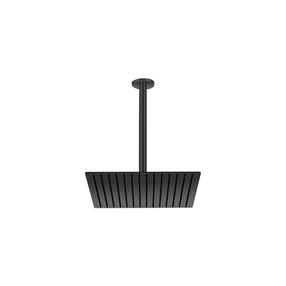 GPD Ankastre Duş Başlığı Tavandan 30x30 Cm Siyah Ads21-s resmi