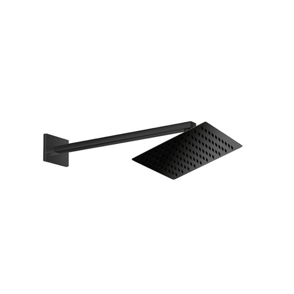 GPD Ankastre Duş Başlığı Duvardan 20x20 Cm Siyah Ads27-s resmi