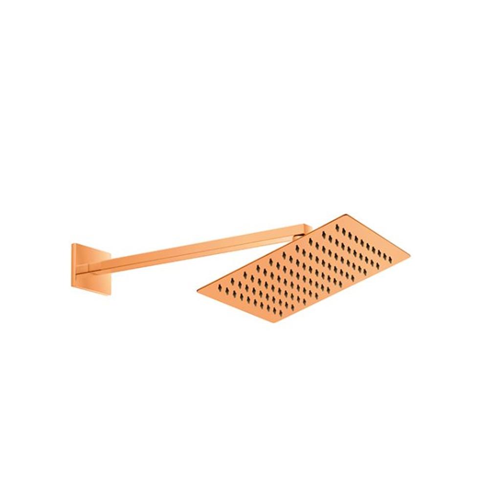 GPD Ankastre Duş Başlığı Duvardan 25x25 Cm Rose Gold Ads29-r resmi