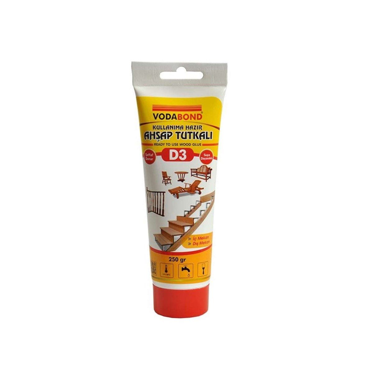 Vodabond D3 Kullanıma Hazır Ahşap Tutkalı 150 Gr Şeffaf resmi