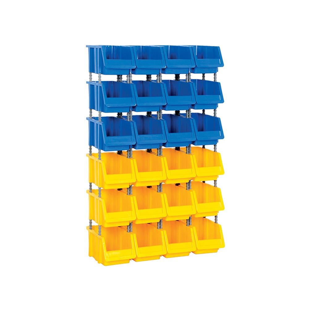Sembol Plastik Avadanlık Seti Kod 1100 Renkli 70x30x115cm (24 Adet Avadanlık)  resmi