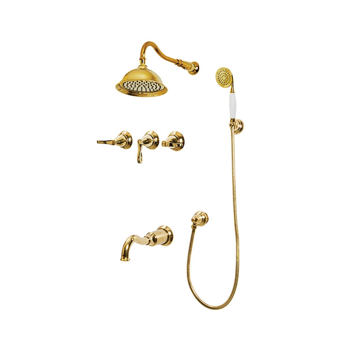 Newarc Golden Ankastre Banyo Bataryası Altın 951141 resmi