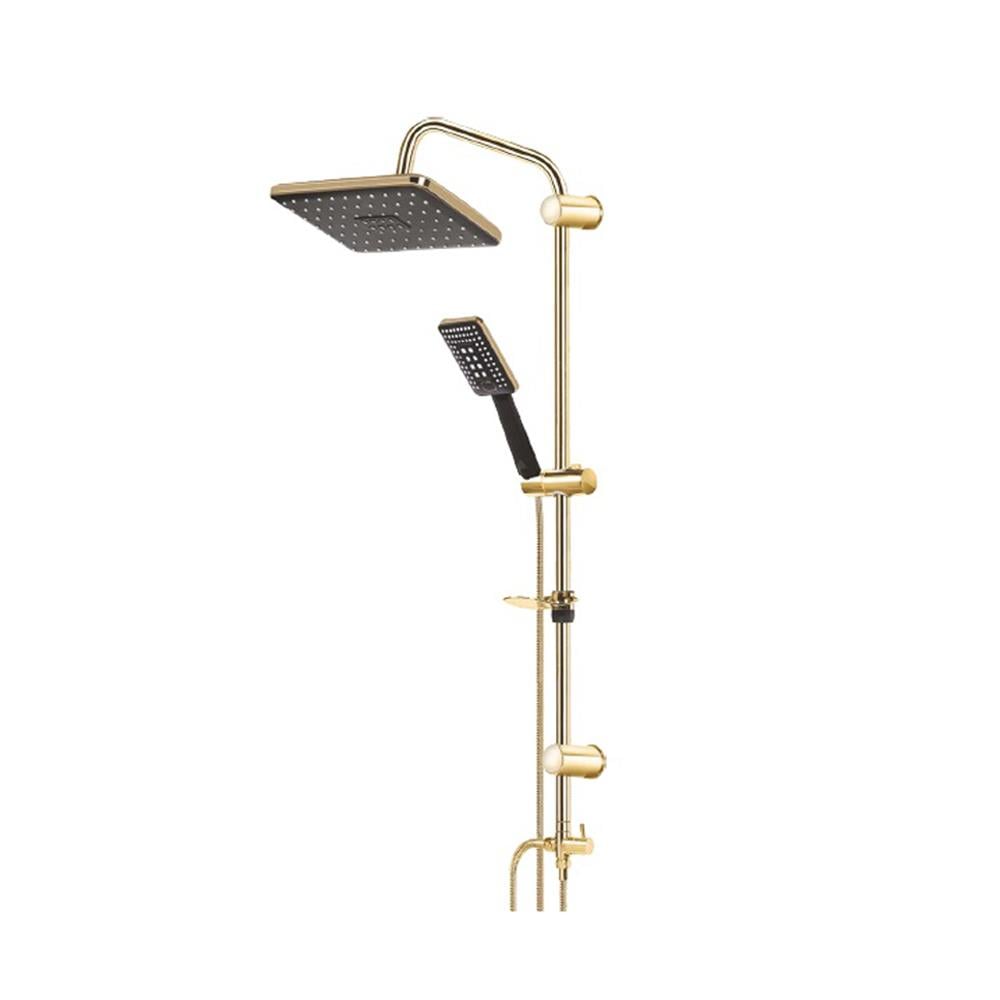 Venezia Siyah Gold Yağmur Duş Seti 5057295 resmi