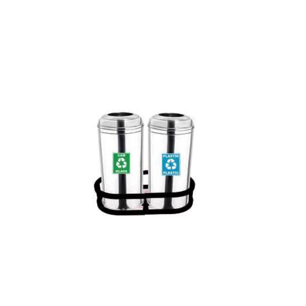 Maxiflow Geri Dönüşüm Atık Kovası Bombe Kapak 2'Li Ss430 34417 resmi