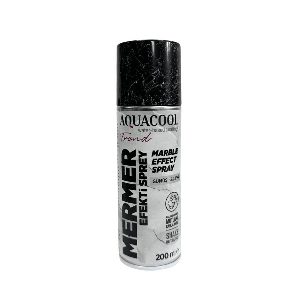 Aquacool Trend Mermer Efekt Spreyi 200 Ml Gümüş resmi