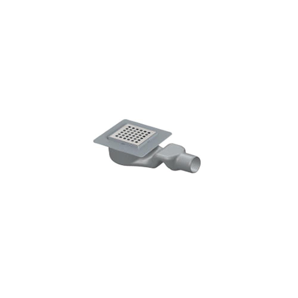 Maxiflow Std Yer Süzgeci 10X10 Ø50 S Sifonlu (Yan Çıkış) 34283 resmi