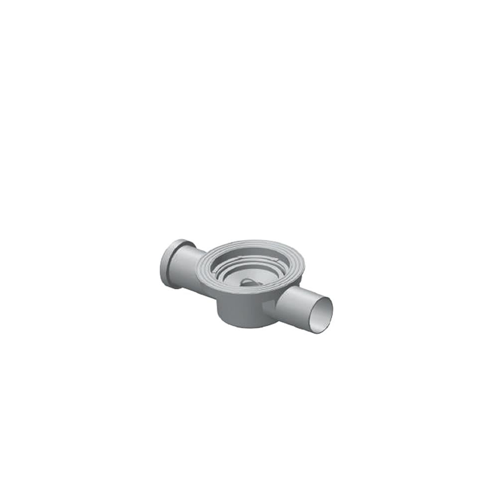 Maxiflow İki Çıkışlı 140Mm Duvar Dibi Yer Sifonu Ø70 Alt Gövde 34305 resmi