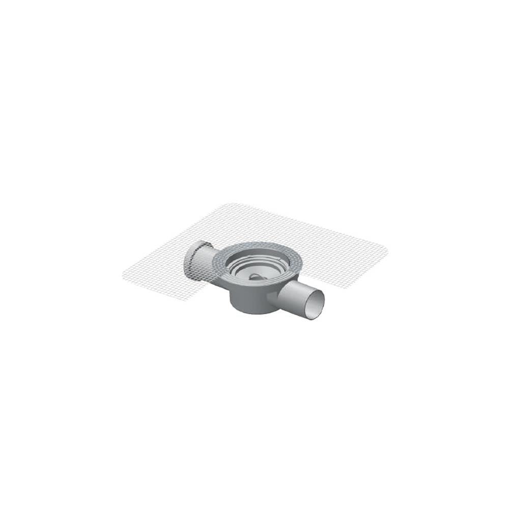 Maxiflow İki Çıkışlı 140Mm Fileli Yer Sifonu Ø50 Alt Gövde 34308 resmi