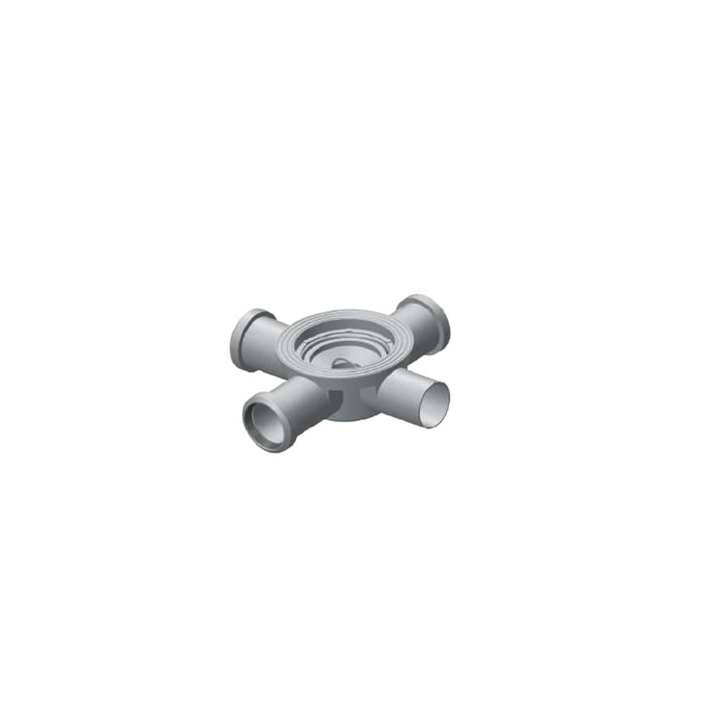 Maxiflow Dört Çıkışlı 140Mm Duvar Dibi Yer Sifonu Ø50 Alt Gövde 34316 resmi