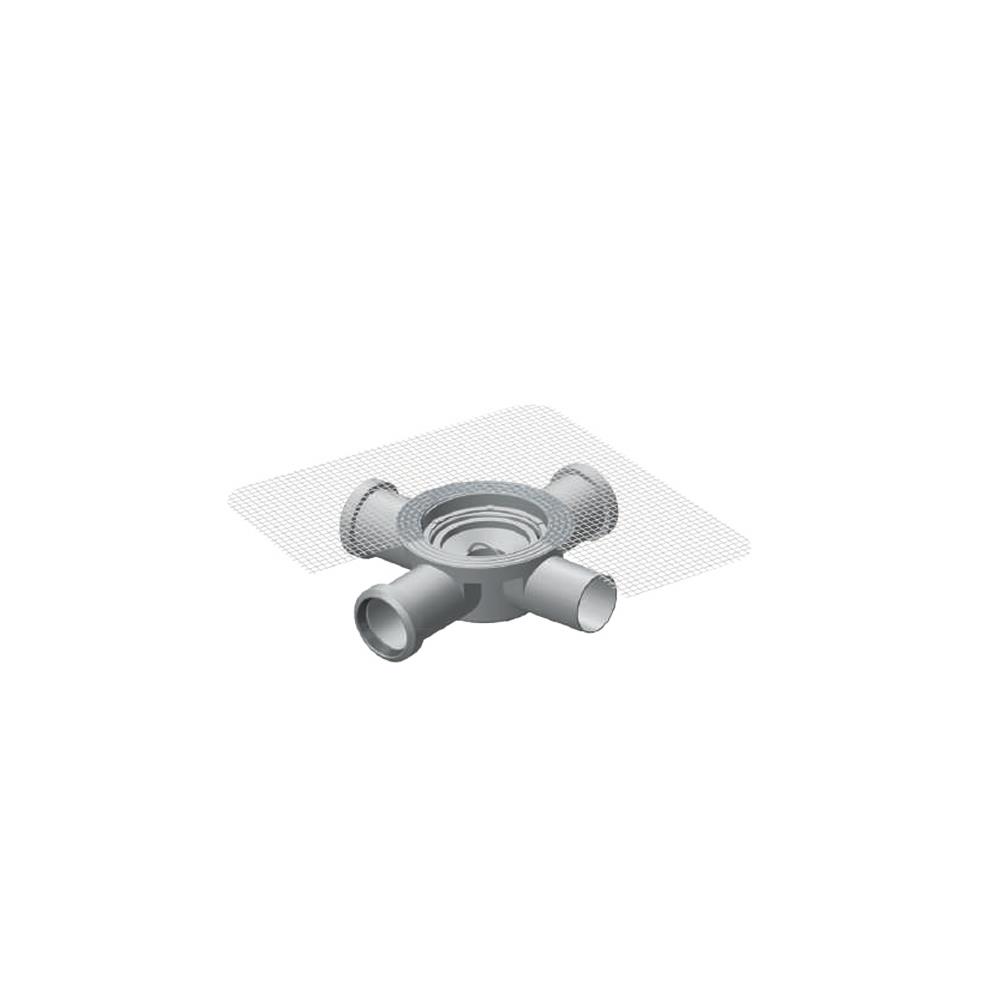 Maxiflow Dört Çıkışlı 140Mm Fileli Yer Sifonu Ø50 Alt Gövde 34320 resmi