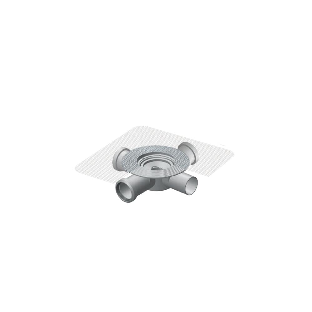 Maxiflow Dört Çıkışlı 180Mm Fileli Yer Sifonu Ø50 Alt Gövde 34322 resmi