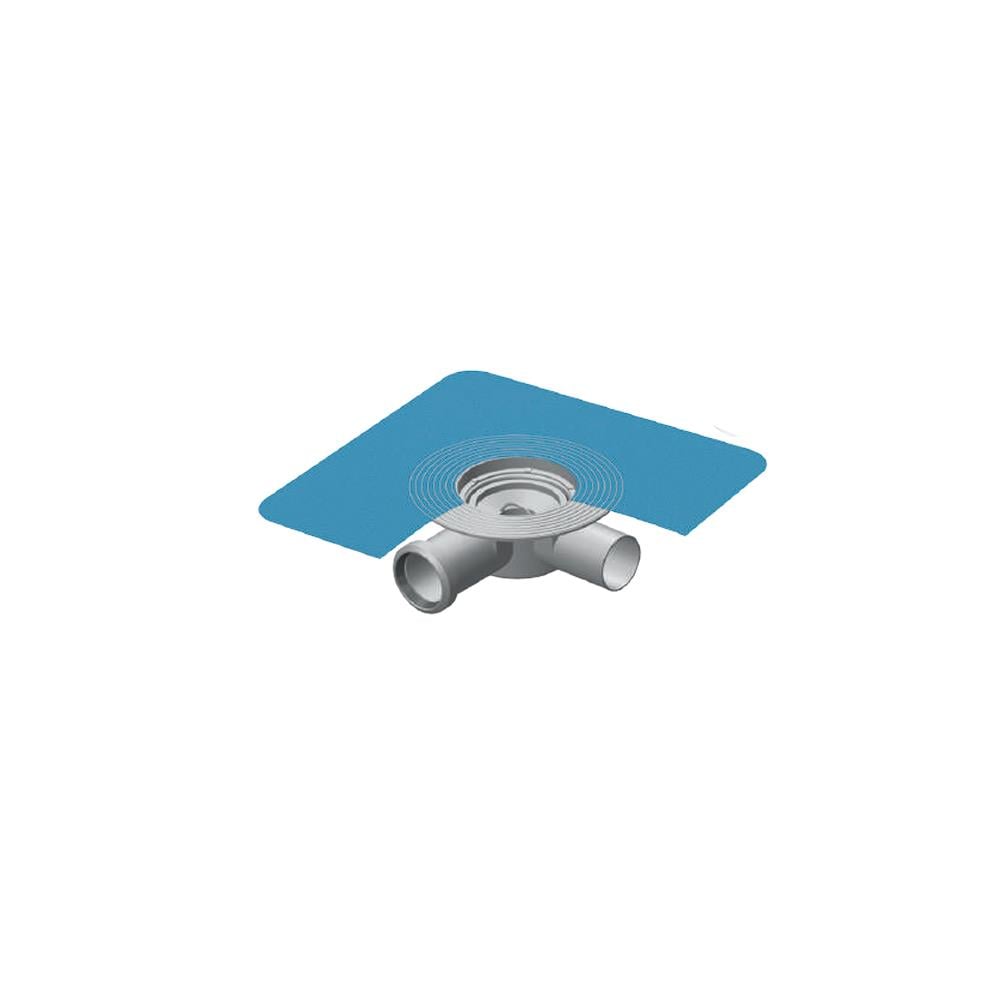 Maxiflow Dört Çıkışlı 180Mm Tekstil Membranlı Yer Sifonu Ø70 Alt Gövde 34327 resmi