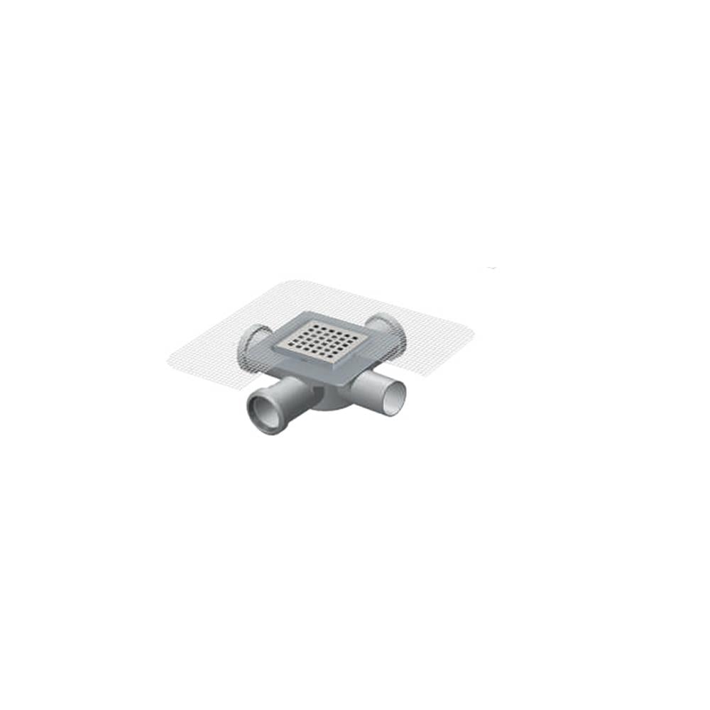 Maxiflow Std Fileli Yer Süzgeci 10X10 Ø70 (Dörtlü Yan Çıkış) 34292 resmi