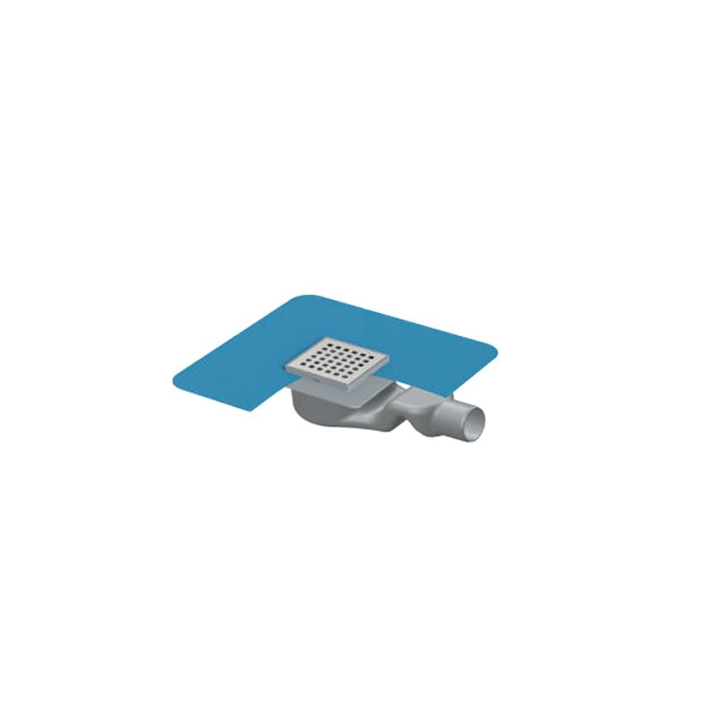 Maxiflow Std Tekstil Membranlı Yer Süzgeci 10X10 Ø50 S Sifonlu (Yan Çıkış) 34293 resmi