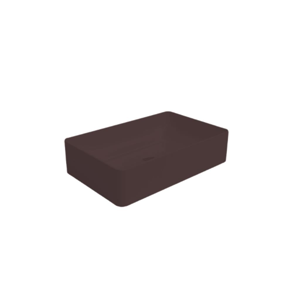 Newarc Silver Slim Tezgah Üstü Lavabo Mat Siyah 60X38X14 Cm 5012-Mb resmi