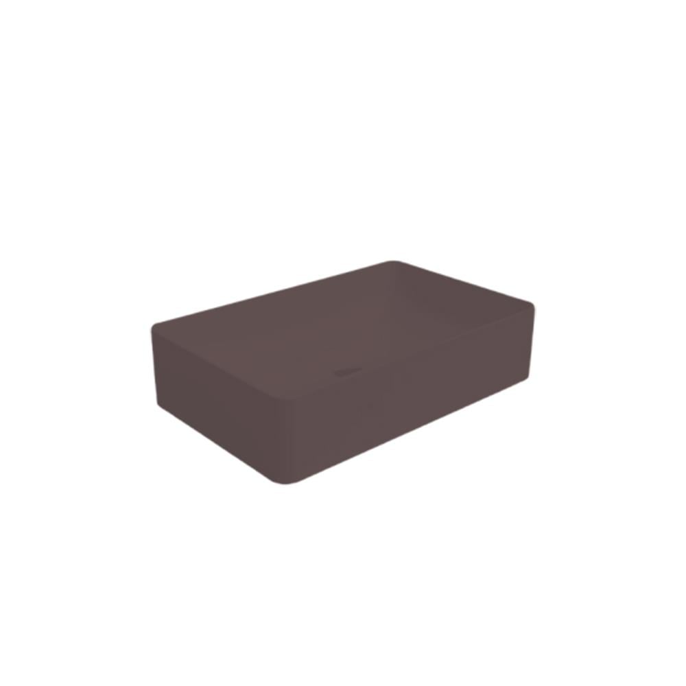 Newarc Silver Slim Tezgah Üstü Lavabo Mat Antrasit 60X38X14 Cm 5012-Ma resmi