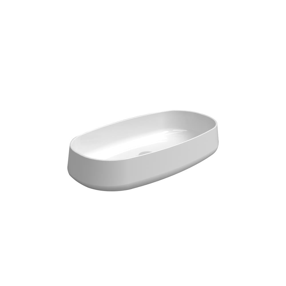 Newarc Nice Tezgah Üstü Lavabo Beyaz 68X35X14,5 Cm Art.L.005 resmi