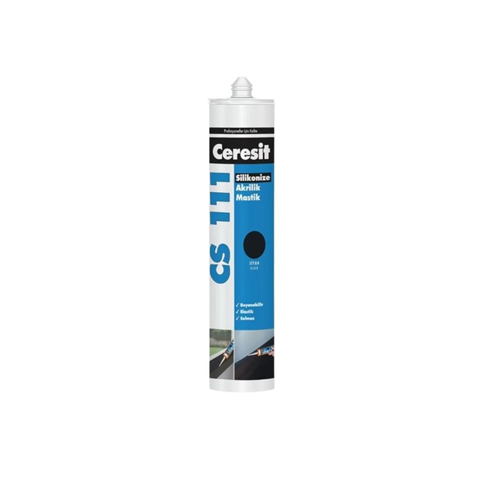 Ceresit Cs111 Silikonize Akrilik Mastik Beyaz 240 Ml resmi