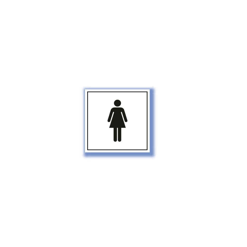 Pvc Sembol Tabela - Bayan Wc 10X10 Cm 552043 resmi