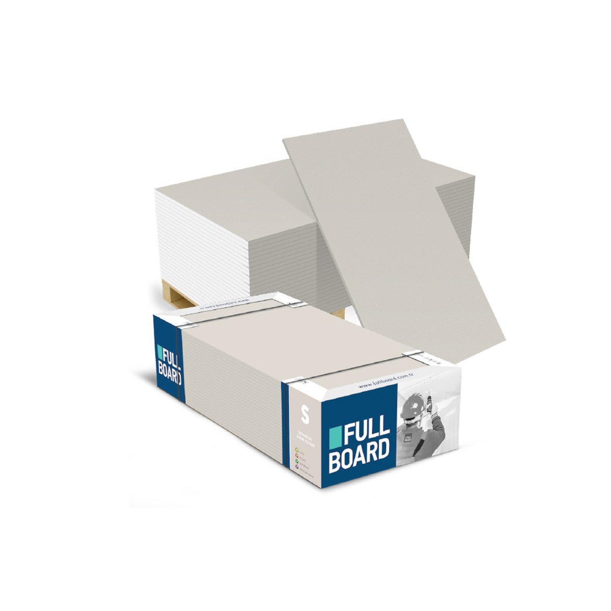 Fullboard Alçıpan Plaka Vivi Star Beyaz 12.5X2500X1200 resmi