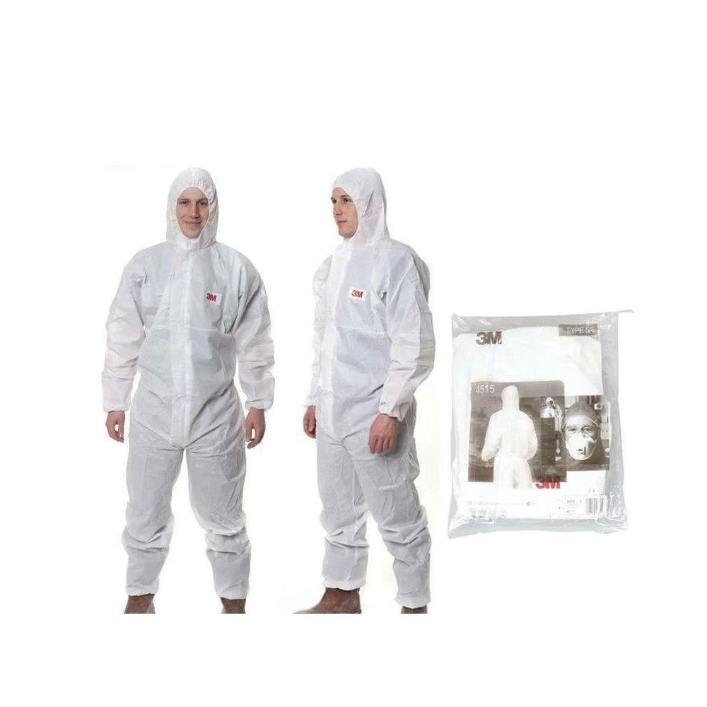 3M 4515 Beyaz Koruyucu Tulum - L Beden resmi