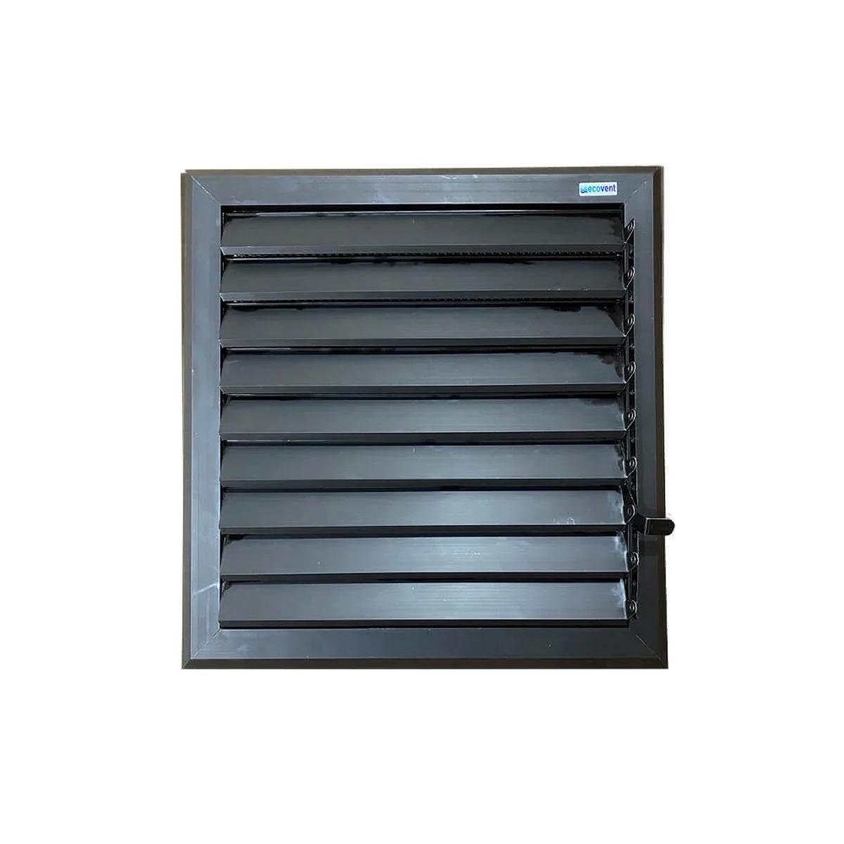 Alüminyum Mat Siyah Menfez 35X45 resmi