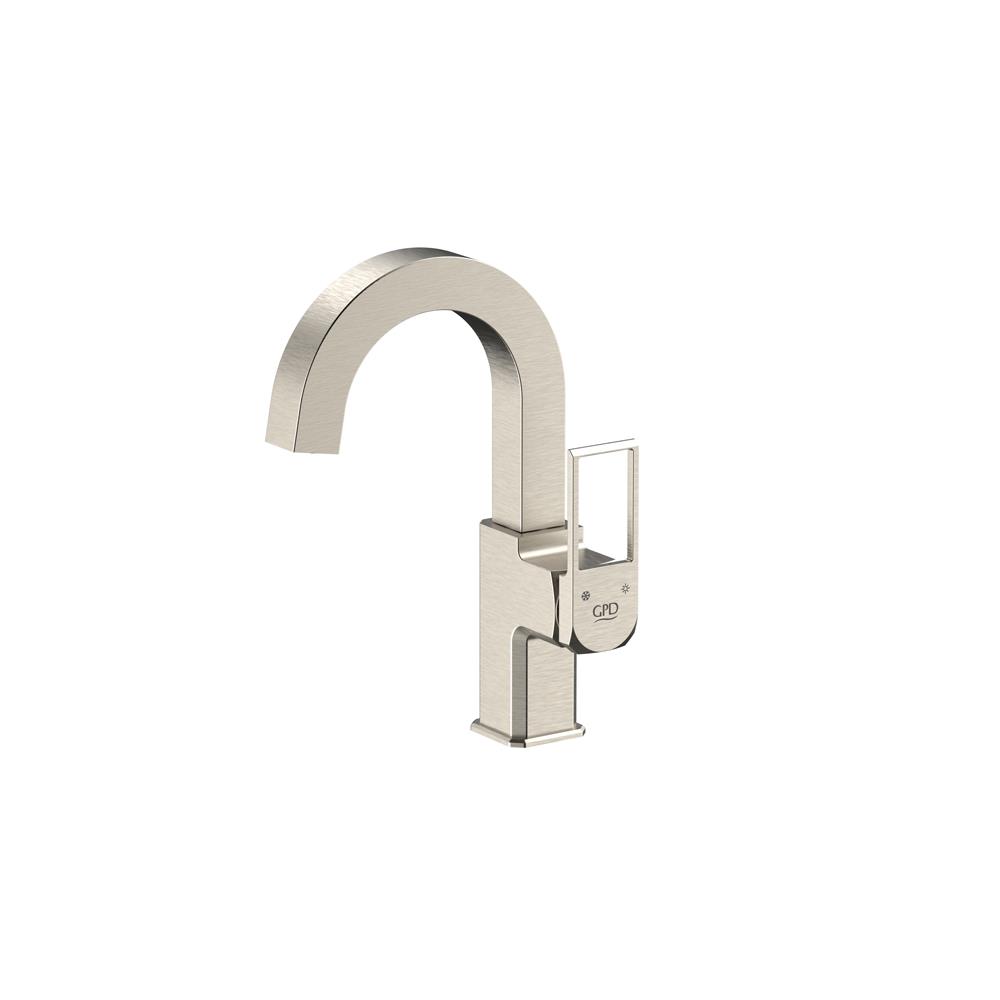 Gpd Quadro Tek Gövde Lavabo Bataryası Fırçalı Nikel Mtl190-Fn resmi