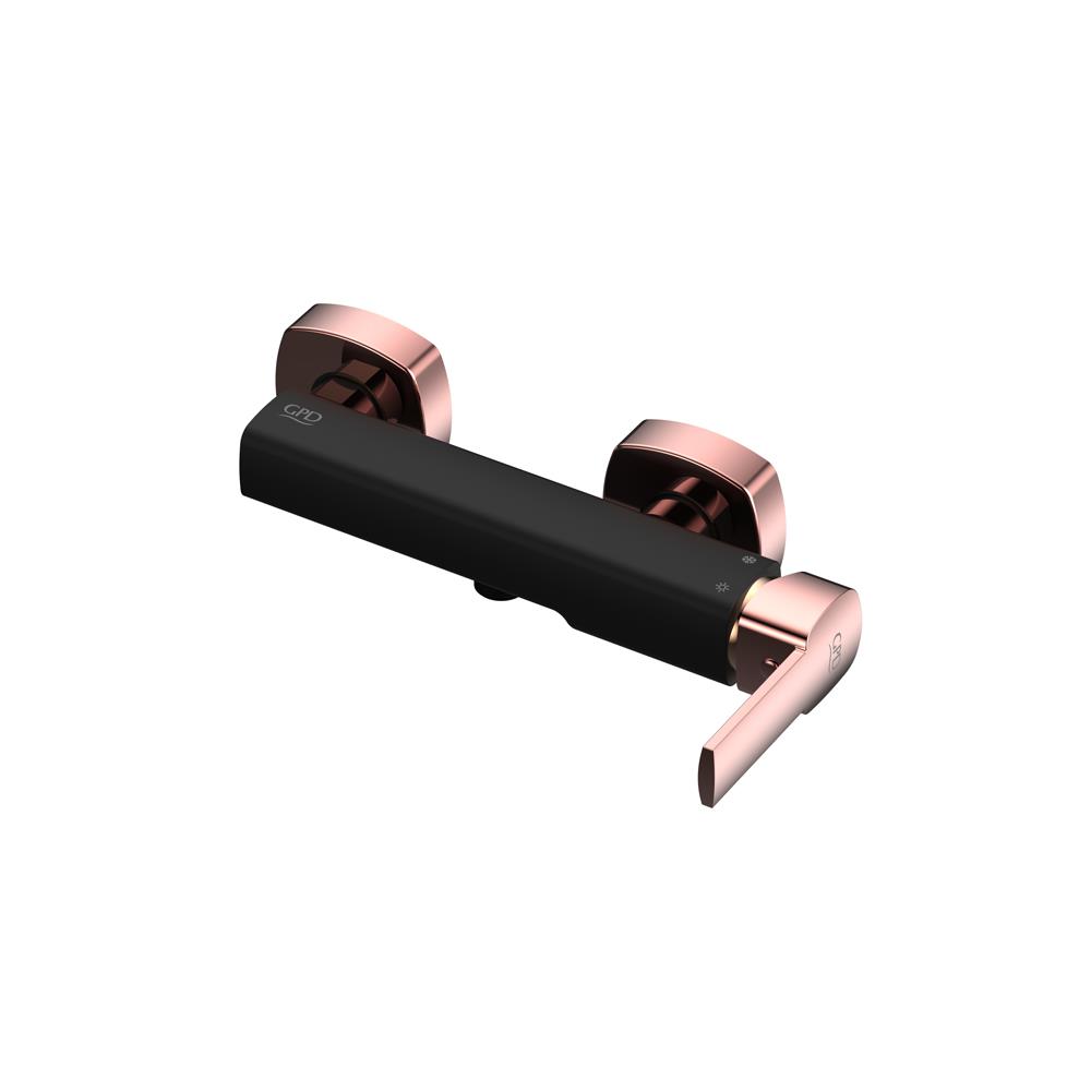 Gpd Pedra Duş Bataryası Siyah-Rose Gold Mdb160-S-R resmi